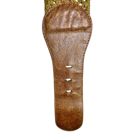 🌸Brown and Gold Belt with Circular Buckle - Picture 8 of 10